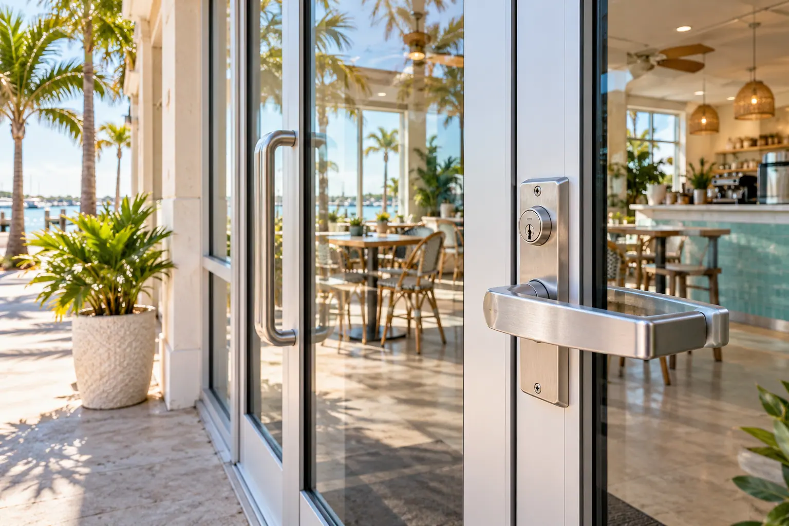 Commercial Locksmith - illustrative locksmith scene