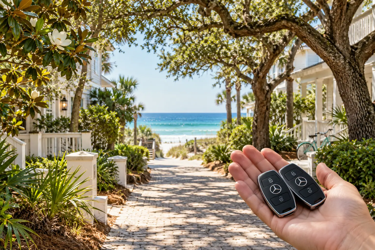 Seagrove Beach - illustrative locksmith scene